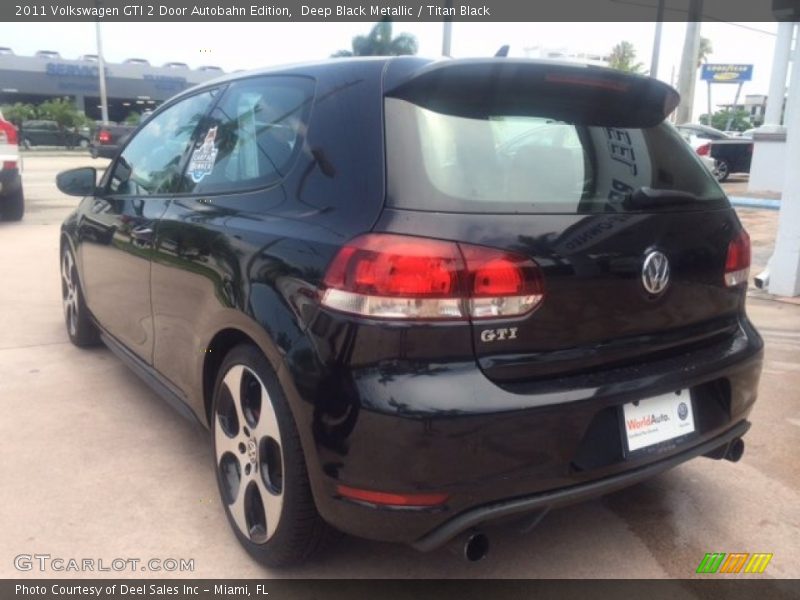 Deep Black Metallic / Titan Black 2011 Volkswagen GTI 2 Door Autobahn Edition