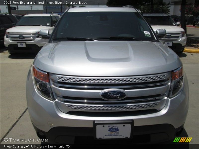 Ingot Silver / Charcoal Black 2015 Ford Explorer Limited