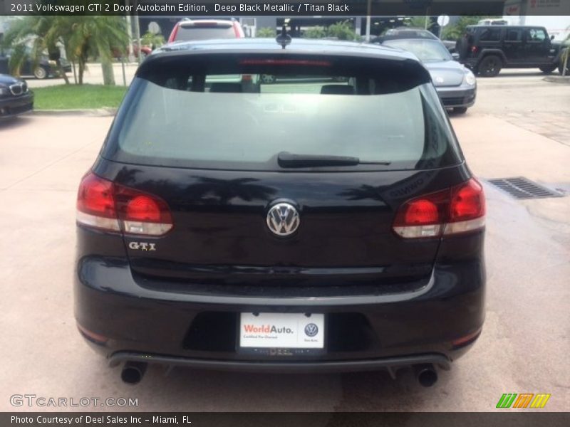 Deep Black Metallic / Titan Black 2011 Volkswagen GTI 2 Door Autobahn Edition