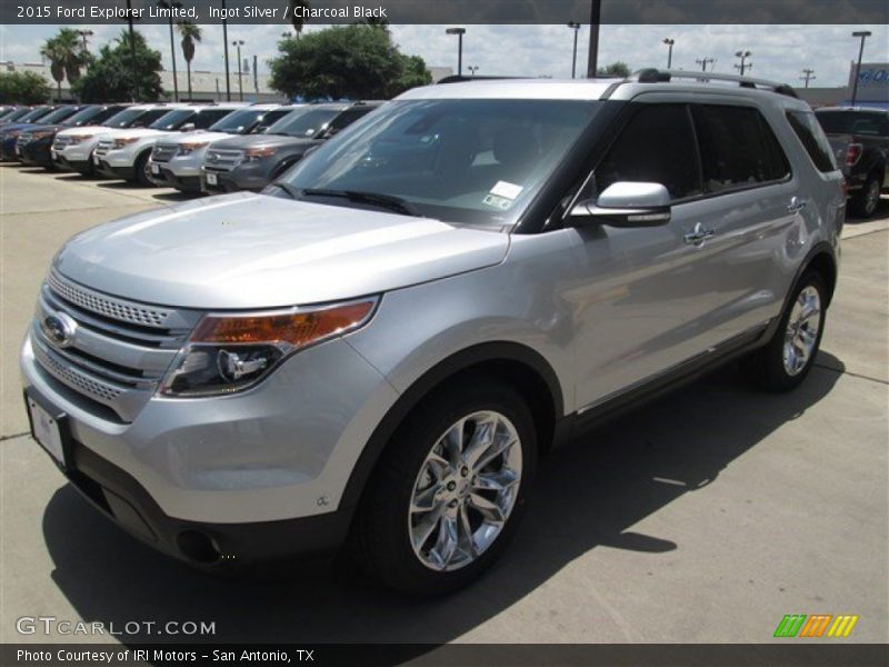 Ingot Silver / Charcoal Black 2015 Ford Explorer Limited