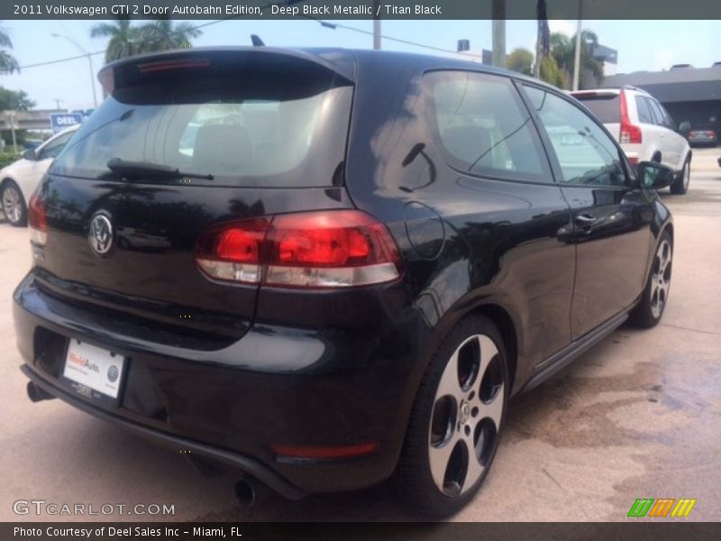 Deep Black Metallic / Titan Black 2011 Volkswagen GTI 2 Door Autobahn Edition