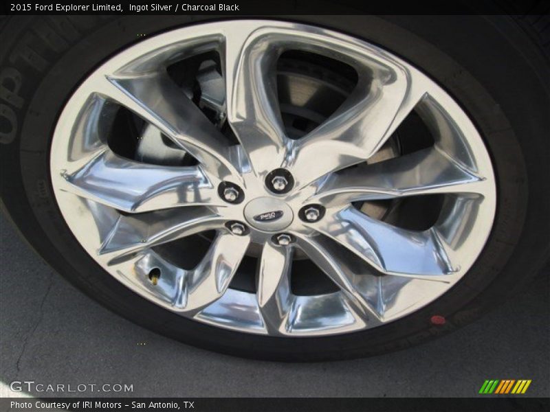 Ingot Silver / Charcoal Black 2015 Ford Explorer Limited