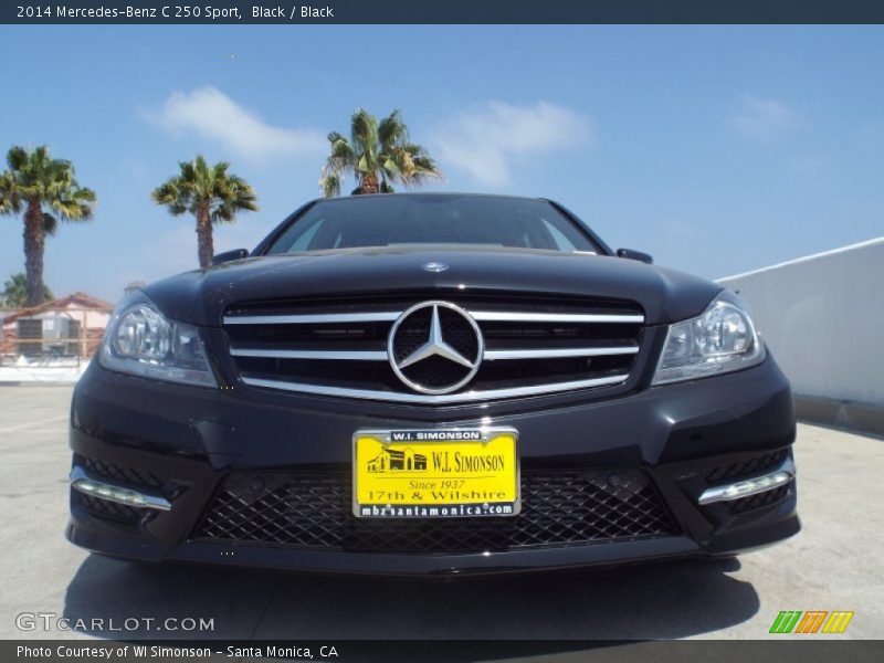 Black / Black 2014 Mercedes-Benz C 250 Sport