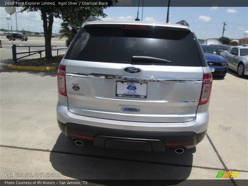 Ingot Silver / Charcoal Black 2015 Ford Explorer Limited