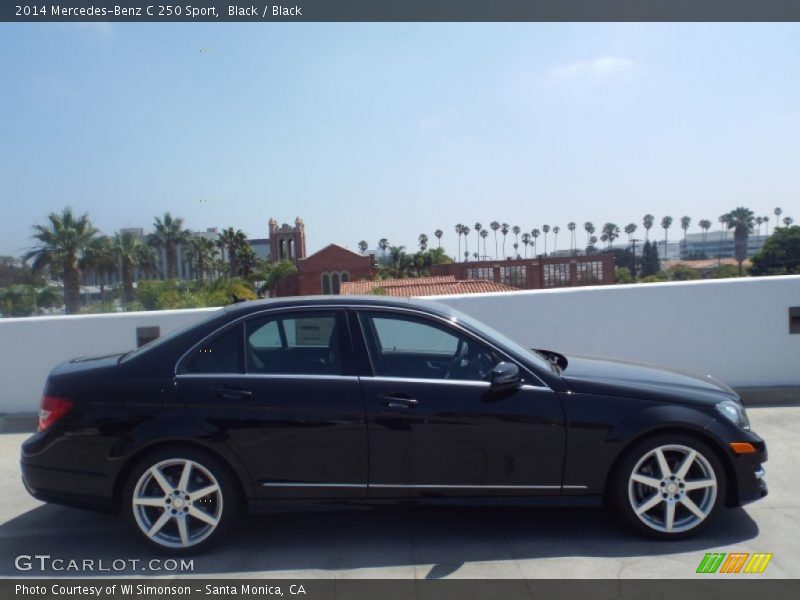 Black / Black 2014 Mercedes-Benz C 250 Sport