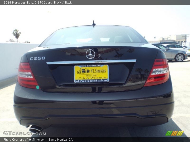 Black / Black 2014 Mercedes-Benz C 250 Sport