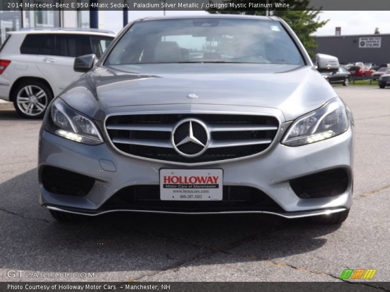 Paladium Silver Metallic / designo Mystic Platinum White 2014 Mercedes-Benz E 350 4Matic Sedan