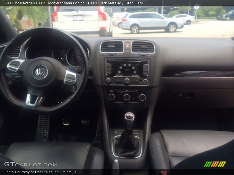 Deep Black Metallic / Titan Black 2011 Volkswagen GTI 2 Door Autobahn Edition