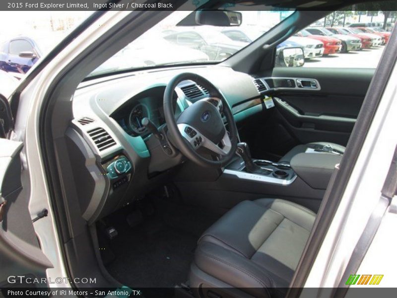Ingot Silver / Charcoal Black 2015 Ford Explorer Limited
