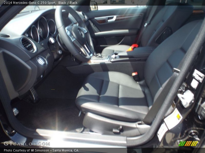 Black / Black 2014 Mercedes-Benz C 250 Sport