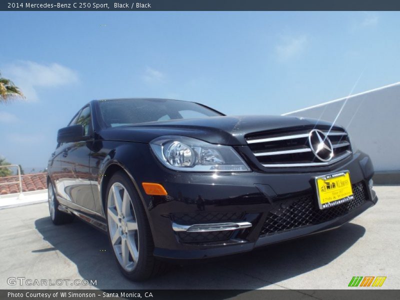 Black / Black 2014 Mercedes-Benz C 250 Sport
