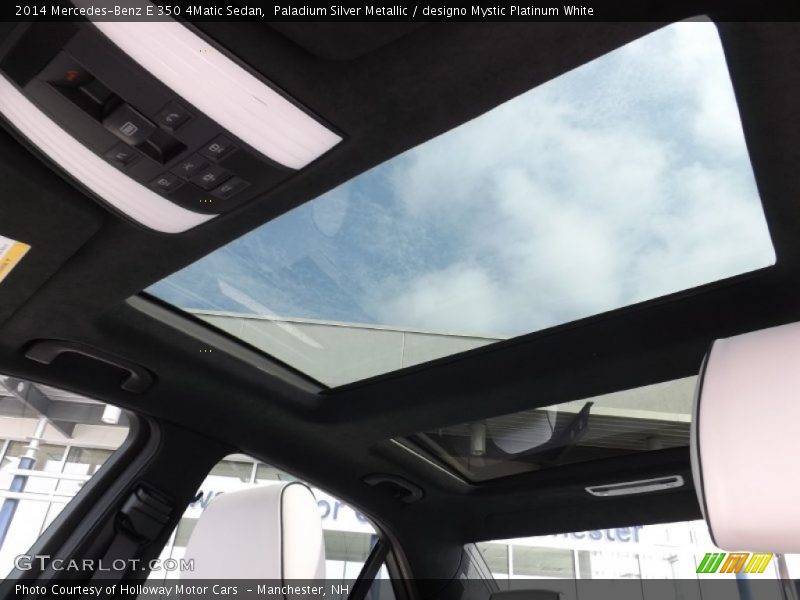 Paladium Silver Metallic / designo Mystic Platinum White 2014 Mercedes-Benz E 350 4Matic Sedan