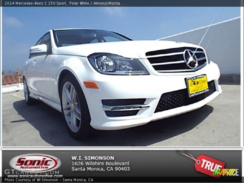 Polar White / Almond/Mocha 2014 Mercedes-Benz C 250 Sport