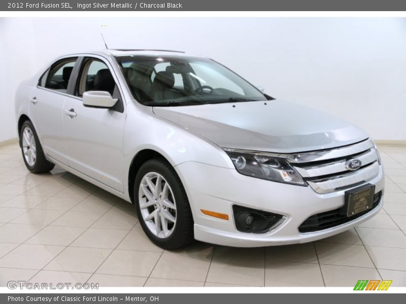 Ingot Silver Metallic / Charcoal Black 2012 Ford Fusion SEL