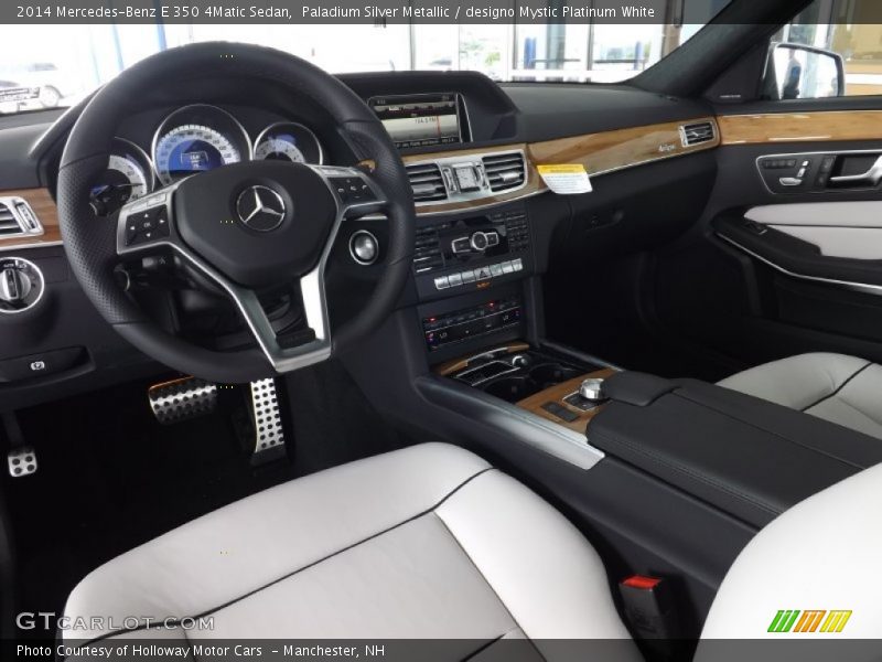  2014 E 350 4Matic Sedan designo Mystic Platinum White Interior