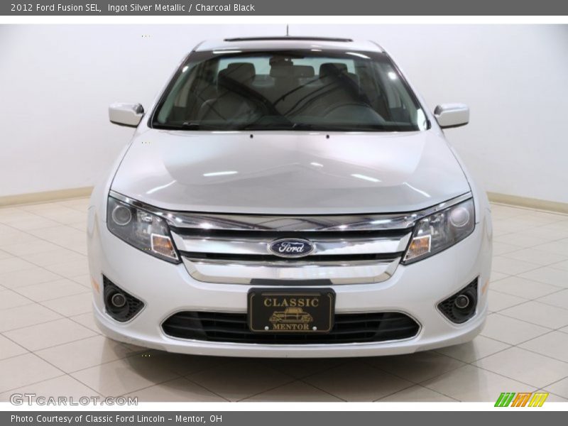 Ingot Silver Metallic / Charcoal Black 2012 Ford Fusion SEL