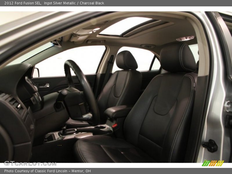 Ingot Silver Metallic / Charcoal Black 2012 Ford Fusion SEL