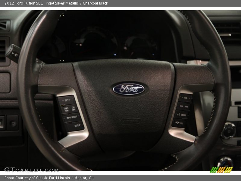 Ingot Silver Metallic / Charcoal Black 2012 Ford Fusion SEL