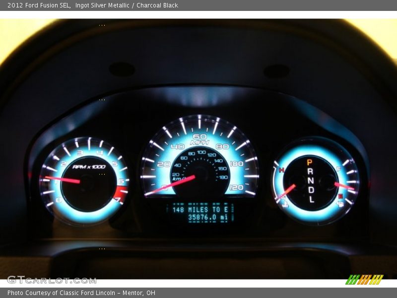 Ingot Silver Metallic / Charcoal Black 2012 Ford Fusion SEL