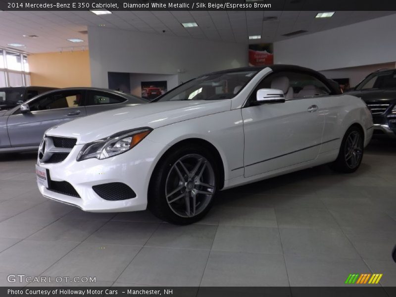 Diamond White Metallic / Silk Beige/Espresso Brown 2014 Mercedes-Benz E 350 Cabriolet