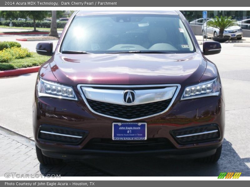 Dark Cherry Pearl / Parchment 2014 Acura MDX Technology