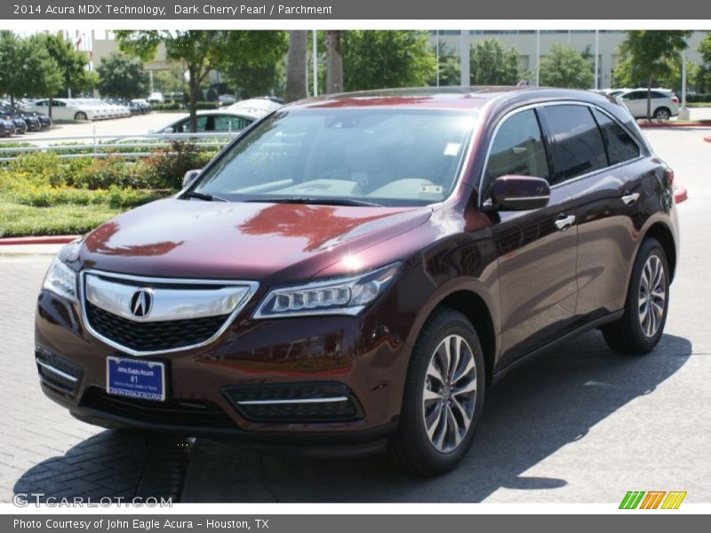 Dark Cherry Pearl / Parchment 2014 Acura MDX Technology