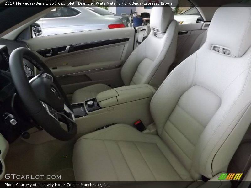 Diamond White Metallic / Silk Beige/Espresso Brown 2014 Mercedes-Benz E 350 Cabriolet
