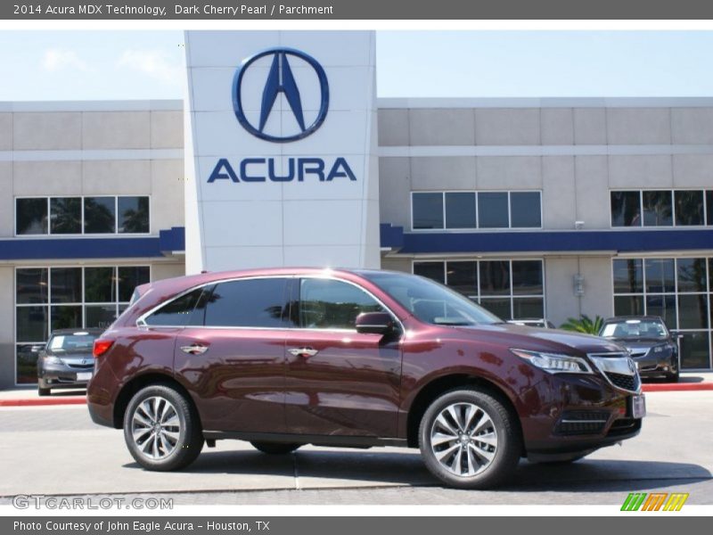 Dark Cherry Pearl / Parchment 2014 Acura MDX Technology