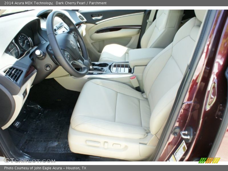 Dark Cherry Pearl / Parchment 2014 Acura MDX Technology