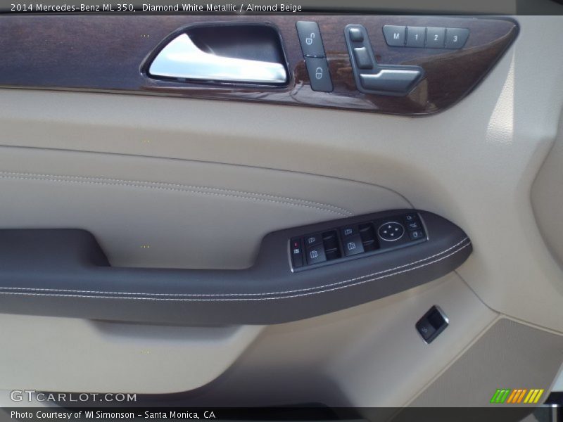 Diamond White Metallic / Almond Beige 2014 Mercedes-Benz ML 350