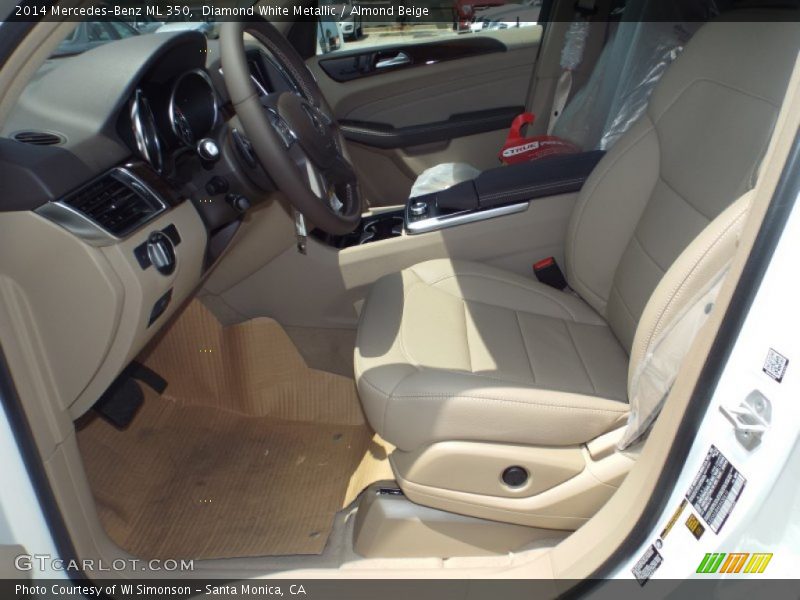 Diamond White Metallic / Almond Beige 2014 Mercedes-Benz ML 350
