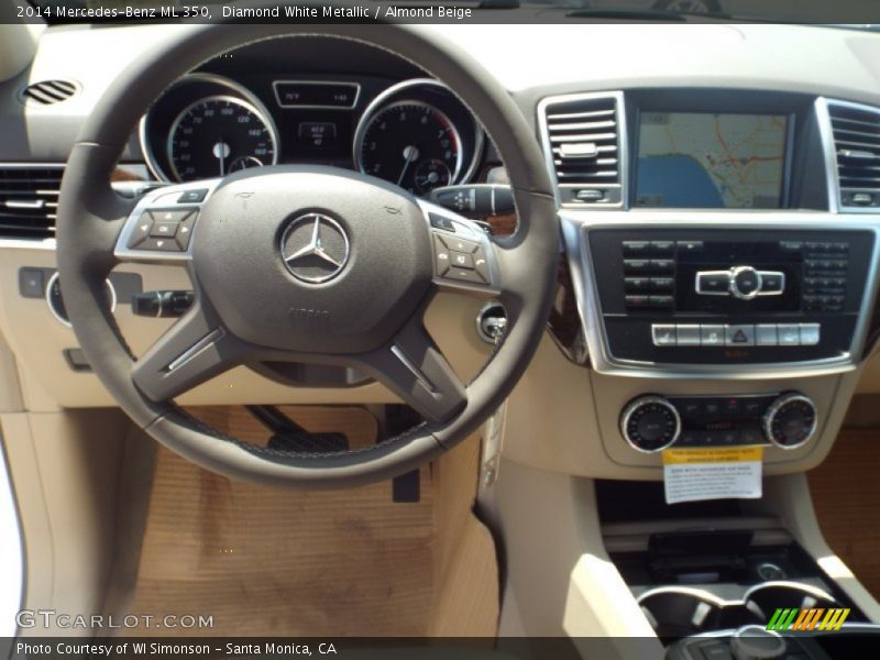 Diamond White Metallic / Almond Beige 2014 Mercedes-Benz ML 350