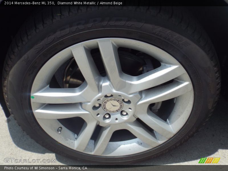 Diamond White Metallic / Almond Beige 2014 Mercedes-Benz ML 350