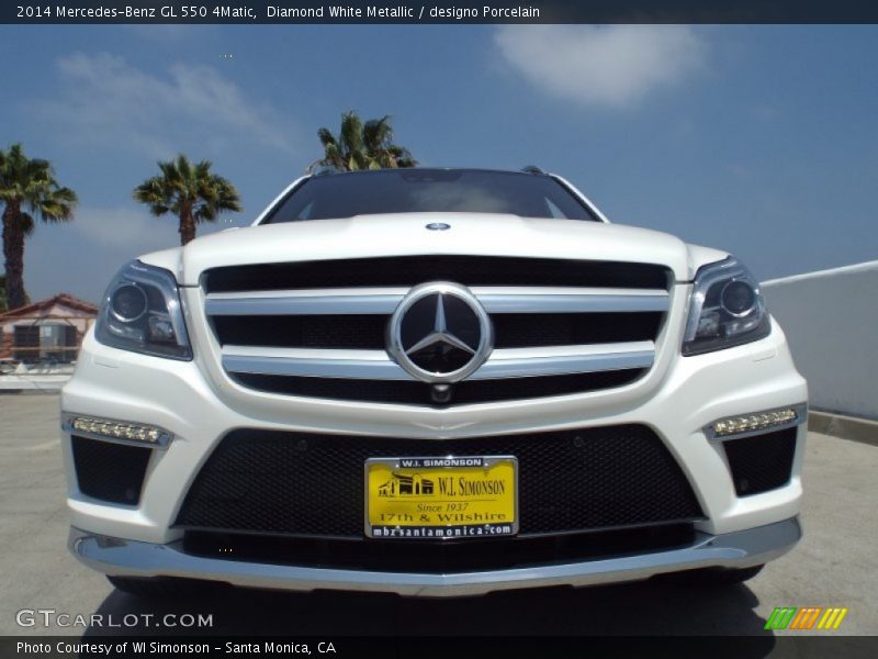 Diamond White Metallic / designo Porcelain 2014 Mercedes-Benz GL 550 4Matic