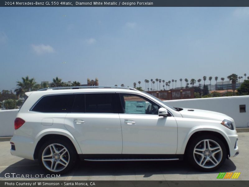 Diamond White Metallic / designo Porcelain 2014 Mercedes-Benz GL 550 4Matic