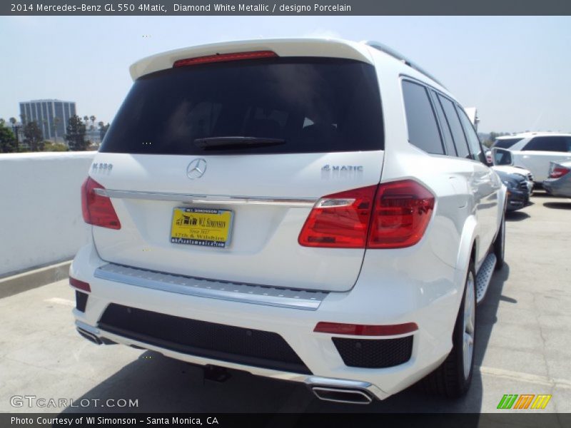 Diamond White Metallic / designo Porcelain 2014 Mercedes-Benz GL 550 4Matic