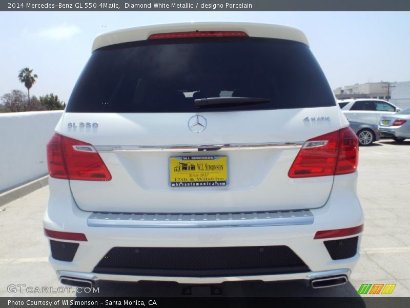 Diamond White Metallic / designo Porcelain 2014 Mercedes-Benz GL 550 4Matic