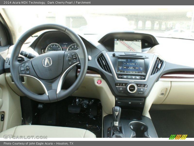 Dark Cherry Pearl / Parchment 2014 Acura MDX Technology