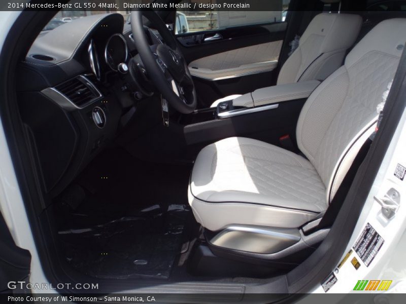 Diamond White Metallic / designo Porcelain 2014 Mercedes-Benz GL 550 4Matic