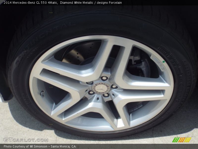 Diamond White Metallic / designo Porcelain 2014 Mercedes-Benz GL 550 4Matic