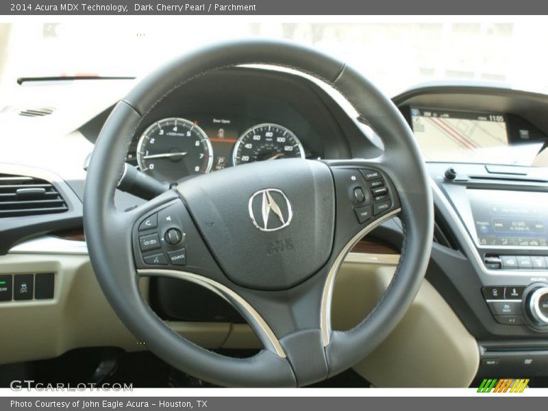 Dark Cherry Pearl / Parchment 2014 Acura MDX Technology