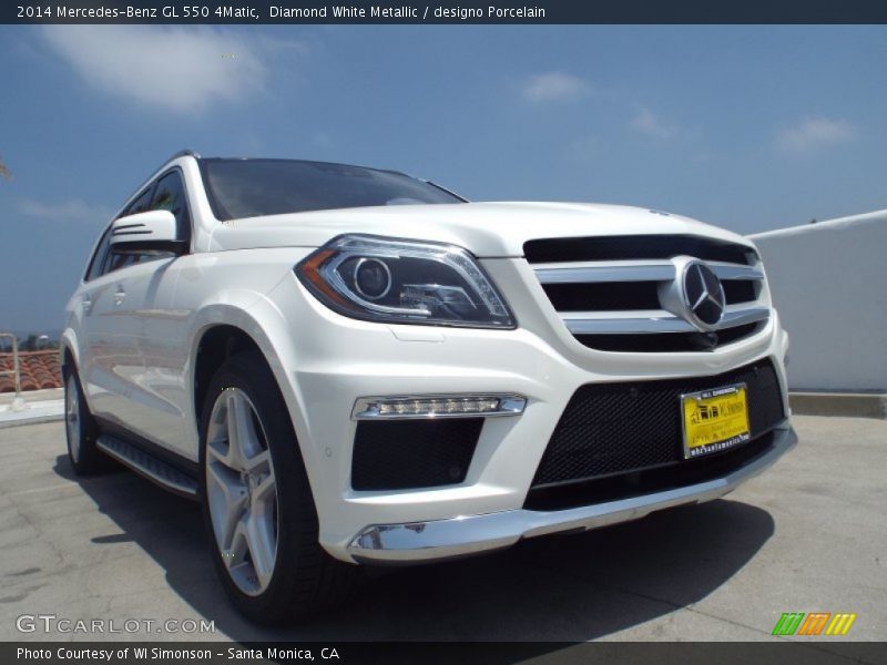 Diamond White Metallic / designo Porcelain 2014 Mercedes-Benz GL 550 4Matic