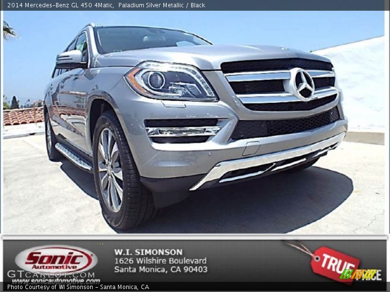 Paladium Silver Metallic / Black 2014 Mercedes-Benz GL 450 4Matic