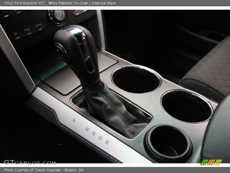 White Platinum Tri-Coat / Charcoal Black 2012 Ford Explorer XLT