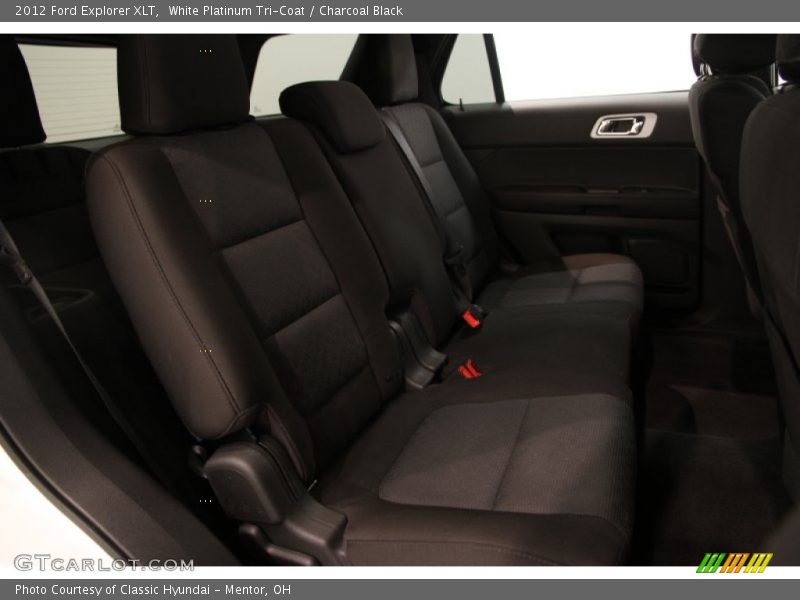 White Platinum Tri-Coat / Charcoal Black 2012 Ford Explorer XLT