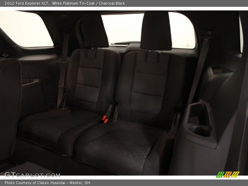 White Platinum Tri-Coat / Charcoal Black 2012 Ford Explorer XLT