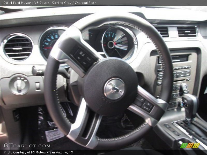 Sterling Gray / Charcoal Black 2014 Ford Mustang V6 Coupe