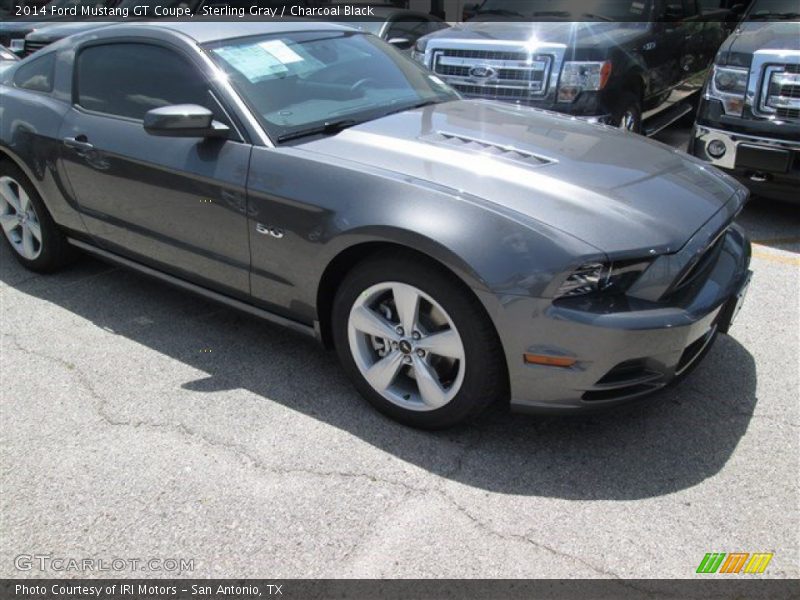 Sterling Gray / Charcoal Black 2014 Ford Mustang GT Coupe