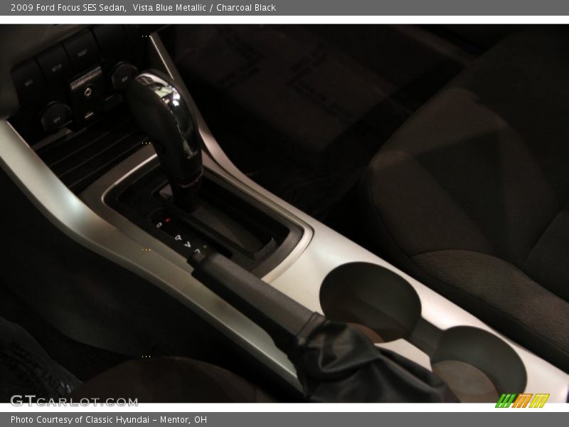 Vista Blue Metallic / Charcoal Black 2009 Ford Focus SES Sedan