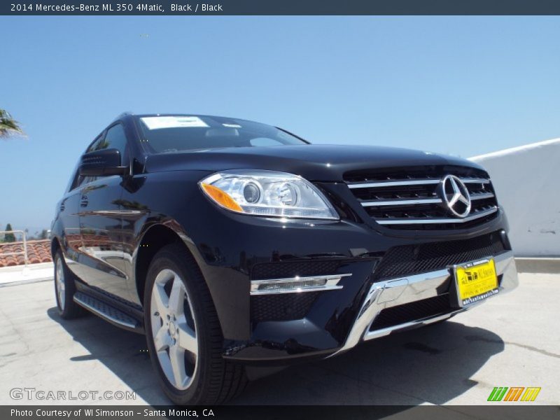 Black / Black 2014 Mercedes-Benz ML 350 4Matic